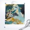 Animal Print Watercolor Jungle Nature Teal Gold Custom Pre-pasted Wallpaper by Spoonflower Pre-Pasted Wallpaper 2FT Wide